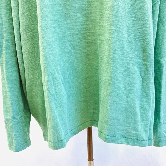 NWT SONOMA Women Long Sleeve Pull Over Round Neck Pocket Green Shirt Size 3X - Picture 10 of 12